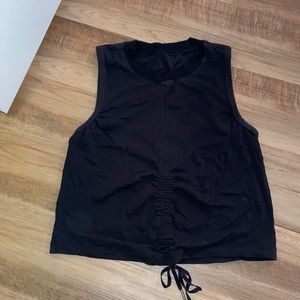 Lululemon tank with tie at bottom
